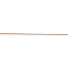 Load image into Gallery viewer, .7mm Box Chain Necklace Solid 14K Rose Gold 18&quot;
