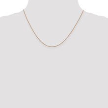 Load image into Gallery viewer, .7mm Box Chain Necklace Solid 14K Rose Gold 18&quot;
