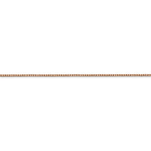Load image into Gallery viewer, .9mm Box Chain Necklace Solid 14K Rose Gold 18&quot;
