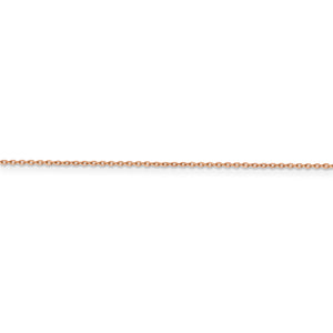 14k Rose Gold 1.0mm D/C Cable Chain