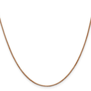 1mm Rope Chain Necklace Solid 14K Yellow Gold 18"