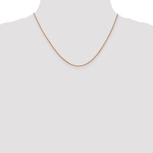 Load image into Gallery viewer, 1mm Rope Chain Necklace Solid 14K Yellow Gold 18&quot;
