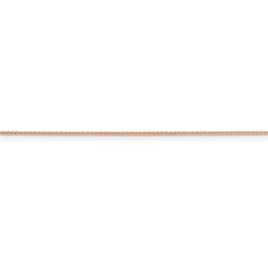 14k Rose Gold .85mm D/C Spiga Chain