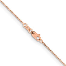 Load image into Gallery viewer, 1.05mm Spiga Chain Necklace Solid 14K Rose Gold 18&quot;
