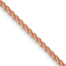 Load image into Gallery viewer, 1.05mm Spiga Chain Necklace Solid 14K Rose Gold 18&quot;

