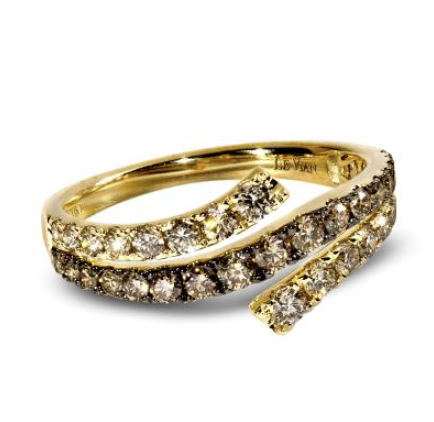 14K Honey Gold™ Ring | Chocolate Diamonds® 3/8 cts., Nude Diamonds™ 1/2 cts.