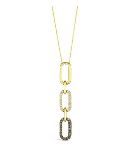 14K Honey Gold™ Pendant | Chocolate Diamonds® 1/3 cts., Nude Diamonds™ 1/3 cts