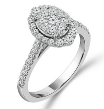 Load image into Gallery viewer, Diamond Engagement Ring 0.75 ct tw 14k White Gold
