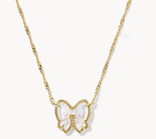 Load image into Gallery viewer, Haley Bow Gold Short Pendant Necklace
