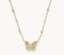 Load image into Gallery viewer, Cailey Butterfly Gold Short Pendant Necklace
