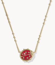 Load image into Gallery viewer, Ladybug Short Pendant Necklace
