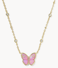 Load image into Gallery viewer, Cailey Butterfly Gold Short Pendant Necklace
