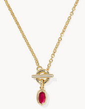 Load image into Gallery viewer, Mini Elisa Toggle Gold Short Pendant Necklace
