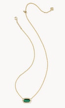 Load image into Gallery viewer, Elisa Bezel Gold Short Pendant Necklace
