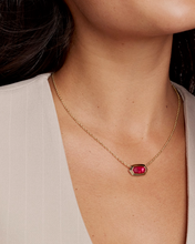 Load image into Gallery viewer, Elisa Bezel Gold Short Pendant Necklace
