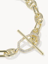 Load image into Gallery viewer, Elisa Toggle Gold Link and Chain Bracelet
