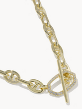 Load image into Gallery viewer, Elisa Toggle Gold Link and Chain Necklace
