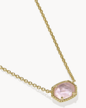 Load image into Gallery viewer, Daphne Gold Frame Short Pendant Necklace
