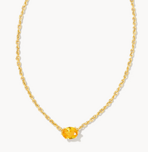 Load image into Gallery viewer, Cailin Gold Pendant Necklace in Golden Yellow Crystal
