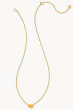 Load image into Gallery viewer, Cailin Gold Pendant Necklace in Golden Yellow Crystal
