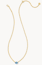 Load image into Gallery viewer, Cailin Gold Pendant Necklace in Blue Violet Crystal
