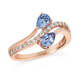 Le Vian 14K Strawberry Gold® Ring | Blueberry Sapphire™ 7/8 cts. | Nude Diamonds™ 1/3 cts.