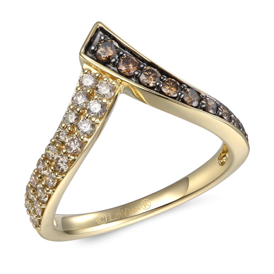14K Honey Gold™ Ring | Chocolate Diamonds® 1/3 cts., Nude Diamonds™ 3/8 cts.