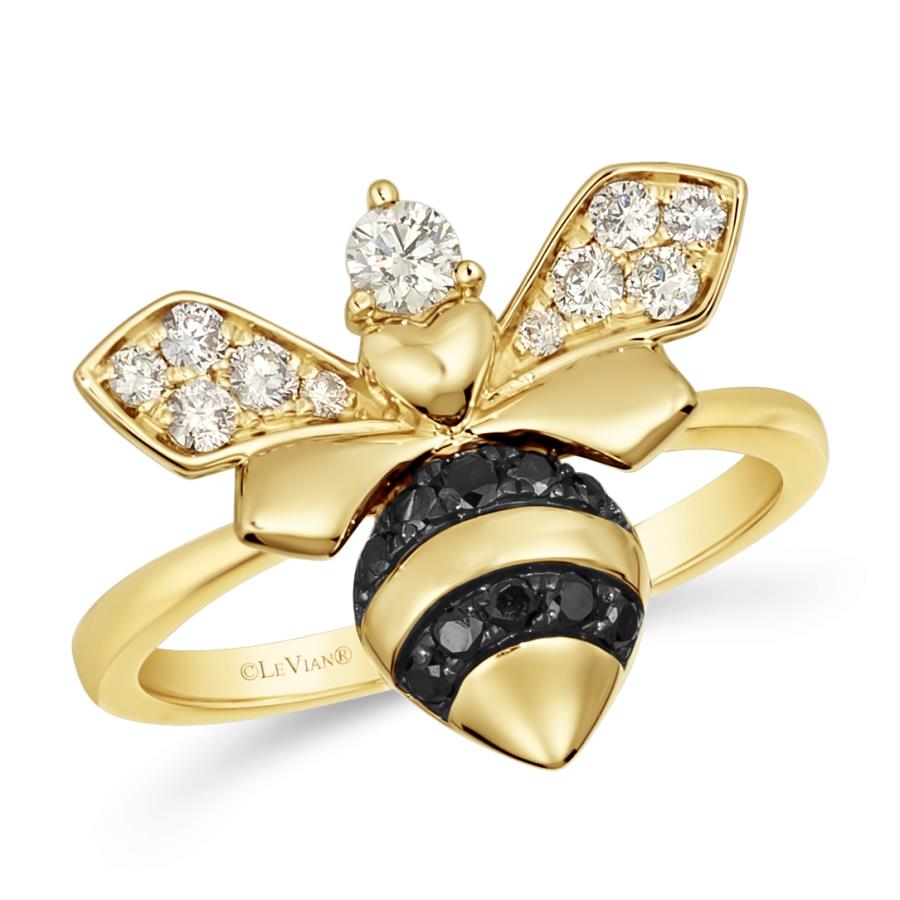 14K Honey Gold™ Ring | Nude Diamonds™ 1/3 cts., Blackberry Diamonds® 1/6 cts.