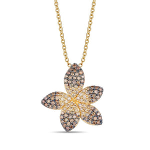14K Honey Gold™ Pendant | Chocolate Ombré® Diamonds 1 1/3 cts.