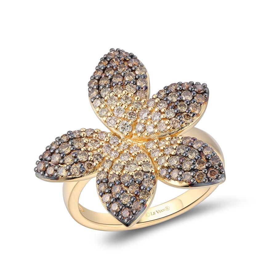 14K Honey Gold™ Ring | Chocolate Ombré® Diamonds 1 1/3 cts.