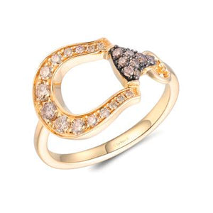 Le Vian® Ring featuring 1/3 cts. Nude Diamonds™, 1/10 cts. Chocolate Diamonds® set in 14K Honey Gold™