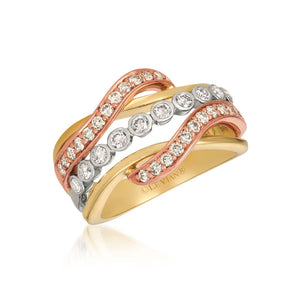 Le Vian Creme Brulee® Ring featuring 3/4 cts. Nude Diamonds set in 14K Tri Color Gold