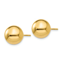 Load image into Gallery viewer, 14k Polished 10mm Ball Post Earrings
