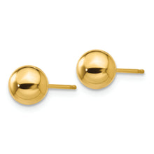 Load image into Gallery viewer, 14k Polished 6mm Ball Post Earrings

