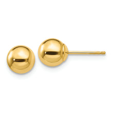 Load image into Gallery viewer, 14k Polished 6mm Ball Post Earrings
