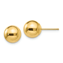 Load image into Gallery viewer, 14k Polished 8mm Ball Post Earrings
