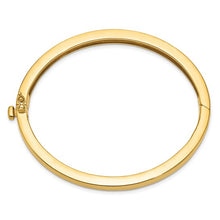 Load image into Gallery viewer, 14k 6.3mm Polished Solid Hinged Bangle Bracelet
