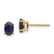 Load image into Gallery viewer, 14k Sapphire Earrings - September
