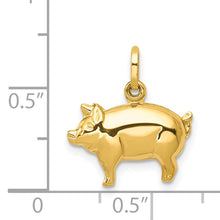 Load image into Gallery viewer, 14k Pig Charm
