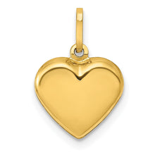 Load image into Gallery viewer, 14K Polished 3-D Puffed Heart Pendant
