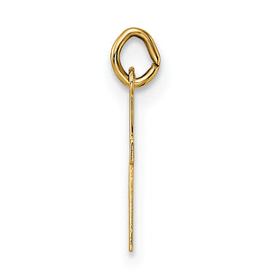 14k Polished Solid Cross Pendant