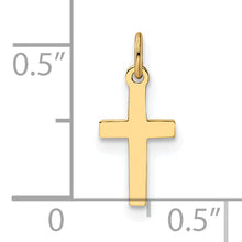 Load image into Gallery viewer, 14k Polished Solid Cross Pendant
