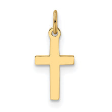 Load image into Gallery viewer, 14k Polished Solid Cross Pendant
