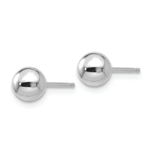 Load image into Gallery viewer, 14k White Gold Polished 5mm Ball Post Earrings
