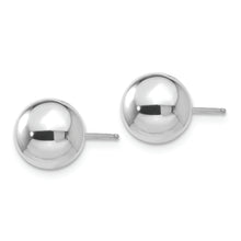 Load image into Gallery viewer, 14k White Gold Polished 8mm Ball Post Earrings
