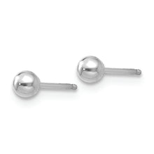 Load image into Gallery viewer, 14k White Gold Polished 3mm Ball Post Earrings
