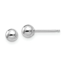 Load image into Gallery viewer, 14k White Gold Polished 4mm Ball Post Earrings
