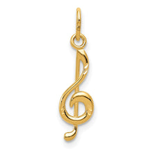 Load image into Gallery viewer, 14K Treble Clef Pendant
