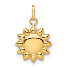 Load image into Gallery viewer, 14k Polished Puffed Sun Pendant
