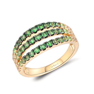 Le Vian Ombre Ring featuring 3/4 cts. Shade Of Tsavorite, 1/4 cts. White Sapphire, set in 14K Honey Gold